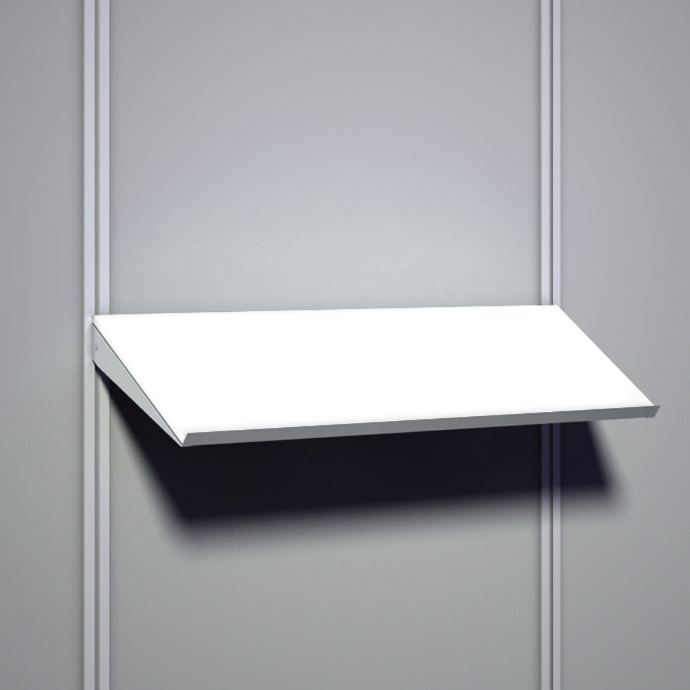 Oblique shelf, white