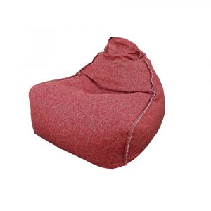 BEAN BAG - RØD / BEIGE MELERT