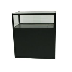 DISK MED GLASSTOPP - SORT