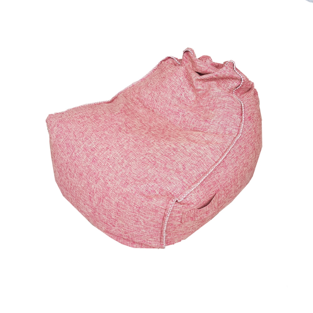 BEAN BAG - RØD / HVIT MELERT